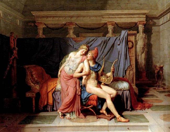 Jacques-Louis  David The Loves of Paris and Helen Norge oil painting art